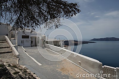 Luxury hotels of Santorini Editorial Stock Photo
