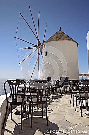 Santorini Greek Island holiday sun Stock Photo