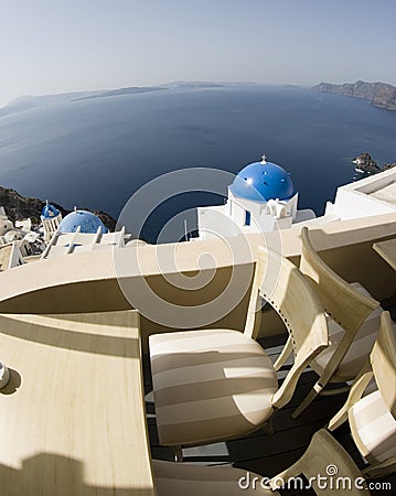 Santorini incredible view Stock Photo