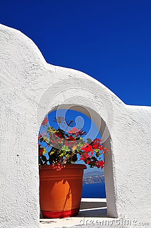 Santorini island, Greece Stock Photo