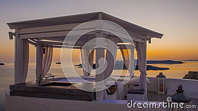 Santorini sunset Editorial Stock Photo