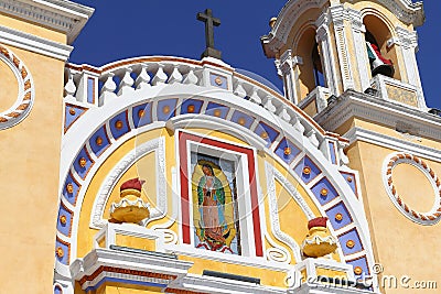 Santuario de la virgen guadalupe in cholula city IV Stock Photo