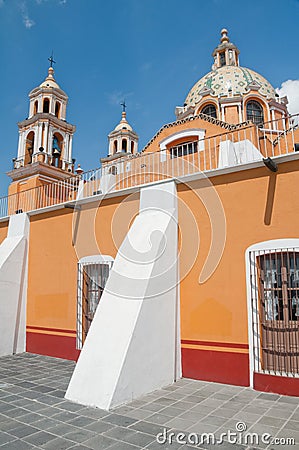 Santuario de los remedios, Cholula, Mexiico Stock Photo