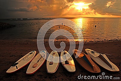 Sanur beach Stock Photo