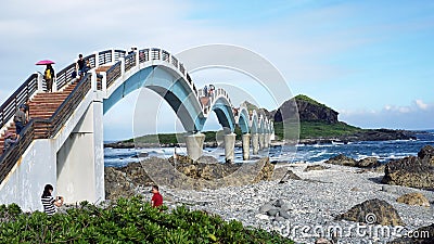 Sanxiantai Dragon bridge Editorial Stock Photo