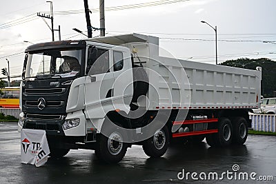 Sany dumptruck at Philconstruct in Pasay, Philippines Editorial Stock Photo