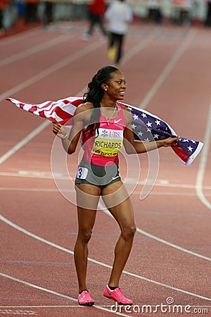 Sanya Richards Editorial Stock Photo