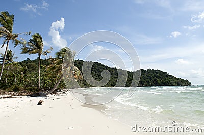 Sao Beach Phu Quoc Vietnam Stock Photo