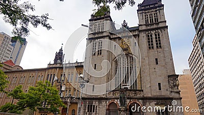 Sao Bento Monastery Mosteiro e Colegio de Sao Bento in Sao Paulo city, Brazil Stock Photo