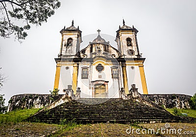 Sao Francisco De Paula Church ,ouro preto in brazil Stock Photo