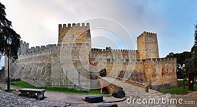 Sao Jorge Castle Stock Photo