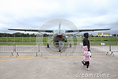 Aerial Sunday at the airport Campo de Marte Editorial Stock Photo