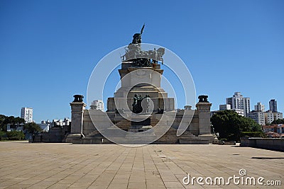 Sao Paulo/Brazil: Independence park monument, Ipiranga district Editorial Stock Photo