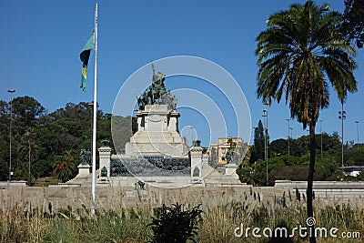 Sao Paulo/Brazil: Independence park monument, Ipiranga district Editorial Stock Photo