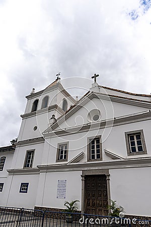 Patio do Colegio, historical Jesuit church and school in the city of Sao Paulo Editorial Stock Photo