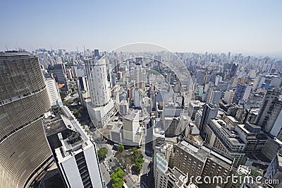 Sao Paulo Brazil Skyline Architecture Landmarks Stock Photo