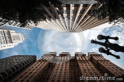 Sao Paulo downtown famous buildings Stock Photo