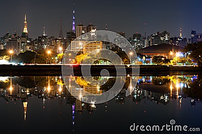 Sao Paulo, Ibirapuera Park Editorial Stock Photo