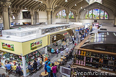 Sao Paulo Municipal Market Brazil Editorial Stock Photo