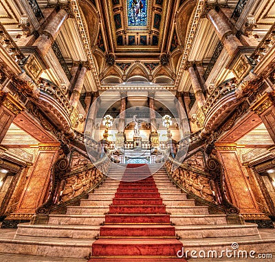 Sao Paulo, Municipal Theatre Stock Photo