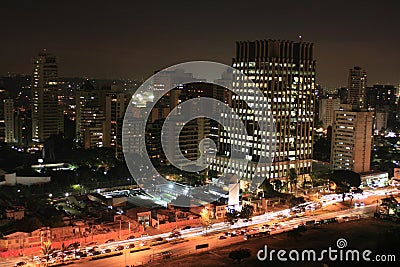 Sao Paulo at night Stock Photo