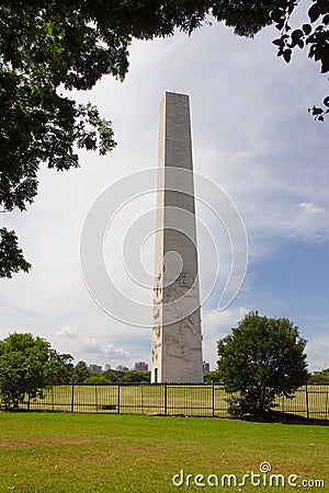 Sao Paulo obelisk Editorial Stock Photo