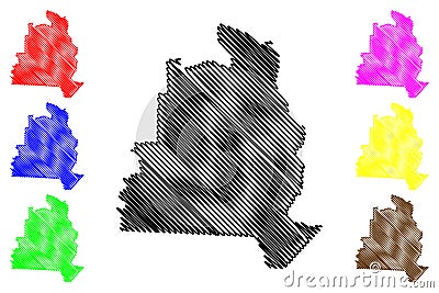 Sao Sebastiao municipality Alagoas state, Municipalities of Brazil, Federative Republic of Brazil map vector illustration, Vector Illustration