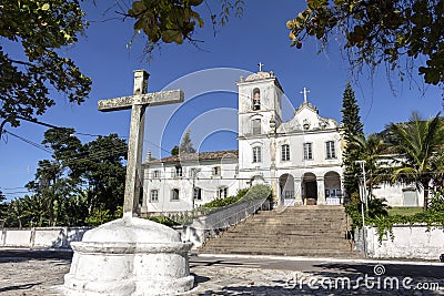 Facade of the Convent Our Lady of Amparo, built in 1637 and restored in 1934 Editorial Stock Photo