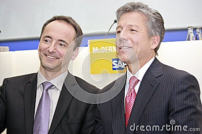 SAP co-CEOs Editorial Stock Photo