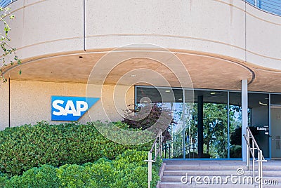 SAP Coporate Building and Logo Editorial Stock Photo