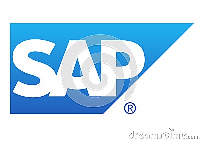 SAP Logo Editorial Stock Photo