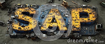 SAP - Software for automating business processes, featuring the SAP logo on a digital background with technological Stock Photo