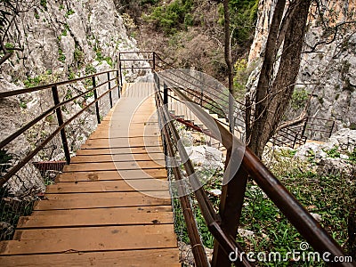 Sapadere canyon in Alanya Stock Photo