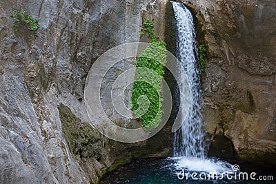 Sapadere Canyon and waterfall. Alanya, Turkey Stock Photo