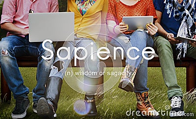 Sapience Highly Educated People Graphic Concept Stock Photo