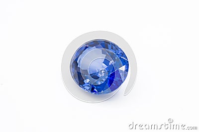 Sapphire on white background, Blue sapphire Blue gems, Gem, Blue Stock Photo