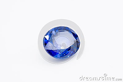 Sapphire on white background, Blue sapphire Blue gems, Gem, Blue Stock Photo