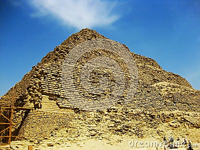 Saqqara Pyramid, Egypt Stock Photo