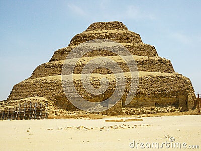 Saqqara Pyramid, Egypt Stock Photo