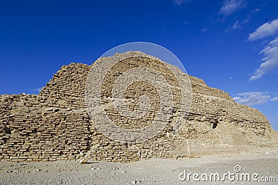 Saqqara Pyramid in Giza, Cairo, Eqypt Stock Photo