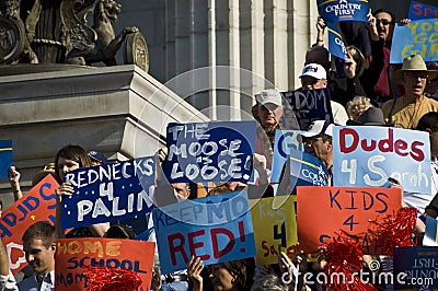 Sarah Palin Arrives Editorial Stock Photo