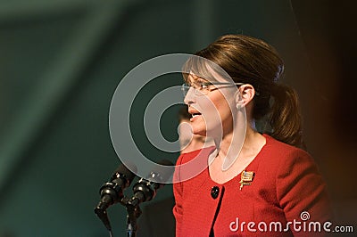 Sarah Palin Horizontal Editorial Stock Photo