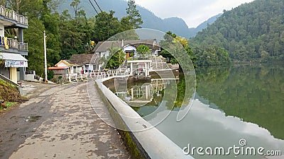 The Lakeside of Sarangan Lake Editorial Stock Photo