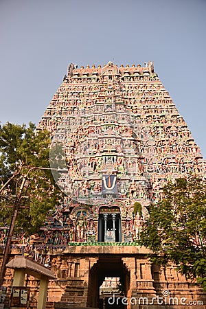 Sarangapani temple, Kumbakonam, Tamil Nadu Editorial Stock Photo