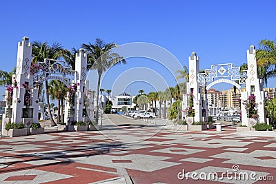 Sarasota Bayfront Entrances Editorial Stock Photo