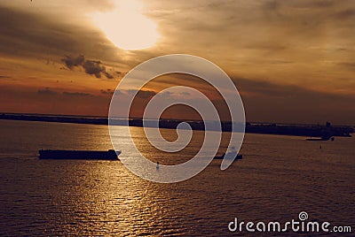 Sarasota Florida sunset Stock Photo