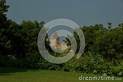 Saraswathi Temple in Hampi, ancient capital of Vijayanagara empire Stock Photo