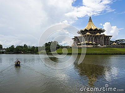 Sarawak State Legislative Assembly Building in Kuching, Malaysia Stock Photo