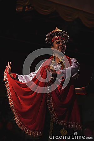A Sarawakian Traditional dance Editorial Stock Photo