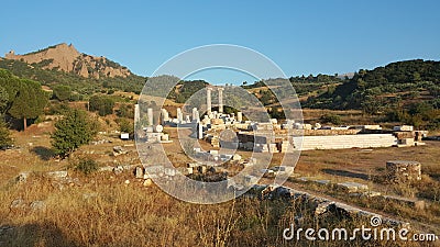 Sardes Ancient City Artemis Temple Stock Photo